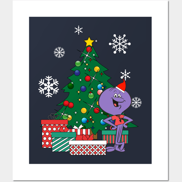 Squiddly Diddly Around The Christmas Tree Wall Art by Nova5